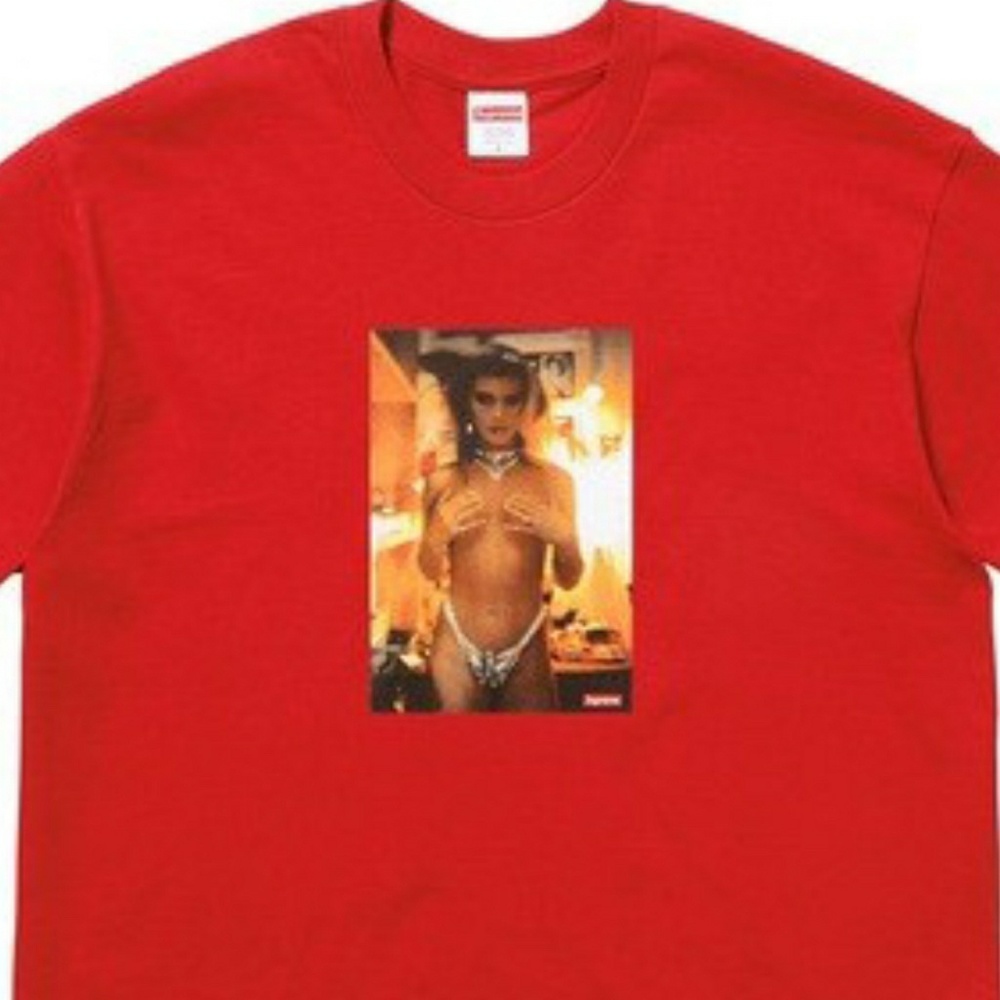 Supreme Nan Goldin rhinestones tee